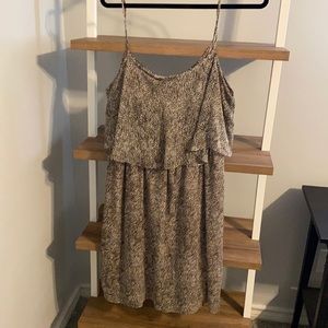 Leopard print swing dress